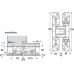 3D Hinge 180° Mild Steel Tectus TE 527 3D Energy 3-way continuous adjustment Matt chrome