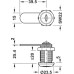 Cam Lock Econo Standard Profile with Straight Cam Keyed alike