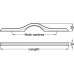 Pull Handle Oak Fixing Centres 192-512 mm Eros Length 294 mm fixing centres 192 mm