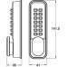 Mechanical Lock Digital Economy Pattern 141.5 x 41 mm Low duty Polished brass