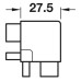 Profile Connector for External Corners for Profiles Gola System B Plus Matt black powder coated