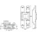 3D Hinge 180° Aluminium Zinc Diecast and Steel Tectus TE 540 3D Energy 3-way continuous adjustment Matt chrome