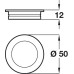 Inset Handle Zinc Alloy Ø 50 mm Indre Polished chrome