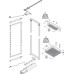 Swing Out Pantry Unit Complete Set Full Extension Vauth Sagel VS TAL Gate Pro For cabinet width 600 mm with saphir mesh chrome wire baskets basket width 465/500 mm installed height 1700-1950 mm