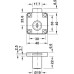 Dead Bolt Rim Lock Econo with plate cylinder backset 25 mm Mounting: drawer version