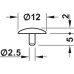 Trim Cap for Hospa Screws with Countersunk Head Plastic Fawn coloured RAL 8007