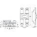 3D Hinge 180° Aluminium Zinc Diecast and Steel Tectus TE 340 3D Energy 3-way continuous adjustment Matt nickel