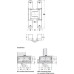 3D Hinge 180° Aluminium Zinc Diecast and Steel Tectus TE 540 3D A8 FR 3-way continuous adjustment Bronze metallic