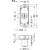 Standard-Nova espagnolette locks Econo with plate cylinder backset 15 mm Mounting: right