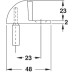 Door Stop Floor Mounted with Dowel Brass Startec Satin chrome plated