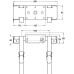 CPU Holder Fixed Load Capacity 34 kg Izon® Steel body and nylon straps Silver finish