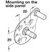 Lid Stay with Quick Mounting Angled Foot for Wooden Flaps Opening angle 90° Black housing