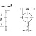 Fixed Bracket for Tables and Bench Seats Load Bearing Capacity 500 kg per pair Hegbo Steel Dimensions (AxBxC): 410 x 48 x 460 mm bright galvanized