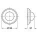 Wall Bumper Wall Fixing Stainless Steel or Brass Startec With black rubber buffer Polished brass