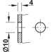 Fixed Bracket for Tables and Bench Seats Load Bearing Capacity 500 kg per pair Hegbo Steel Dimensions (AxBxC): 410 x 48 x 460 mm bright galvanized