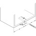 Single Door Flap Fitting Complete Set Free Space 1.8 Push 90° or 107° opening angle White
