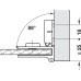 Glass Door Hinge 170° Set Door mounting without glass drilling Chrome plated