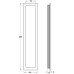 Pull Handle Flush Rectangular Brass Suitable for timber sliding doors Antique brass