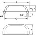Cup Handle Brass Polished nickel