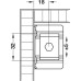 Cabinet Hanger for Mounting on the Left Right or in the Middle Cover cap colour:  White
