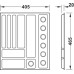 Jewellery Insert for Pull Out Frame Häfele Dresscode For cabinet width 600 mm width 405 mm