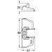 Soft Close Add On for use with Häfele 165° Hinge Opening angle 165°