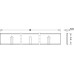 Designer Panel for Pull Out Frame Häfele Dresscode Width B 912 mm for cabinet width 1000 mm traffic white RAL 9016