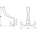 Hat and Coat Hook Zinc Alloy Face fixing Polished brass plated