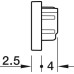 End Caps Plastic for Loox5 Aluminium Profile 2102 Plastic Black