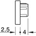End Caps Plastic for Loox5 Aluminium Profile 2101 Plastic Black