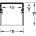 Aluminium Profiles for LED Flexible Strip Lights Loox 2192 To suit Loox LED flexible strip lights Rectangular with milky cover length 2500 mm