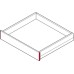 Front Panel Holder for VIS Internal Drawer Matrix Box P For 92 mm drawer side height Metallic anthracite