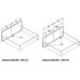 Front Base Connector for Internal Drawer Fronts Nova Pro Scala Grey