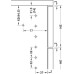 Central Locking Bar Installation Height 483-771 mm Matrix Box P For lock on one side Height units (HE) 10 installation height 643 mm