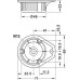 Plinth Foot Top Section for Häfele AXILO™ 48 Plinth System Plastic Round with lug screw fixing