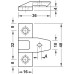 Fasteners Set Push-Fit AS Keku Comprises 1x 262.50.359 (Hospa screw fixing) + 1x 262.50.377 (Varianta screw fixing)