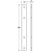 Connecting Plate for Door Panels Screw Fixing Zinc-plated