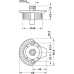Plinth Foot Top Section for Häfele AXILO™ 48 Plinth System Plastic Round with lug press fitting