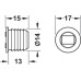 Magnetic Catch Pull 4.5 kg Mortice Type For press fitting Brown