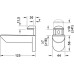 Shelf Support Wall Fixing for Glass and Wooden Shelves Kaiman Special fixing method for fine adjustment of bracket height to ensure shelves are level Aluminium