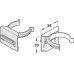 Plinth Clip and Bracket for Adjustable Plinth Feet Screw Fixing Häfele Axilo™ 48 Plastic black Screw fixing and press fitting