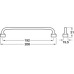 Bar Handle Zinc Alloy Fixing Centres 192 mm Floid Antique brass