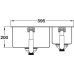 Sink GROHE K700 1.5 bowl Half bowl position: Left