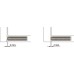 Push Door Catch Concealed or Surface Mounted Long Version with Buffer K Push Tech White