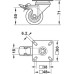 Single Wheel Castor Swivel with or without Brake Wheel Ø 50-75 mm Plate Fixing Screw-on plate or M10 threaded bolt Wheel Ø 50 mm Load capacity: 40 kg