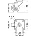 Single Wheel Castor Swivel with or without Brake Wheel Ø 50-75 mm Plate Fixing Screw-on plate or M10 threaded bolt Wheel Ø 50 mm Load capacity: 40 kg