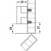 Spacer Block for Häfele Matrix Box P Drawers White