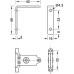 Front Brackets for Matrix Box Slim A Drawer Sides For drawer height 175 mm