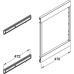 Pull Out Storage Unit Frame for Use with Baskets Vauth-Sagel VS SUB Side Lava grey epoxy coated