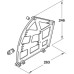 Shoe Rack Fitting Set Suitable for 3 Shelves For screw mounting to drawer front White (RAL 9010) finish